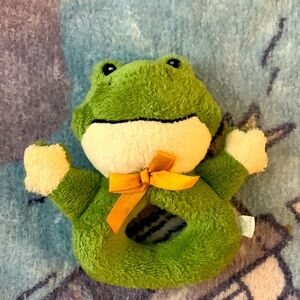 Koala Baby Green Frog Stuffed Animal Rattle